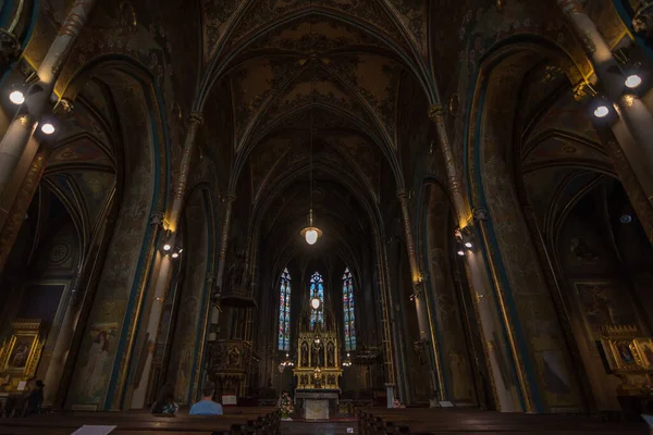 Prague République Tchèque Juin 2019 Vue Intérieure Basilique Saint Pierre — Photo