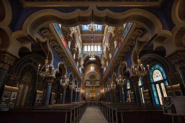 Prague République Tchèque Juin 2019 Vue Intérieure Synagogue Jérusalem Prague — Photo