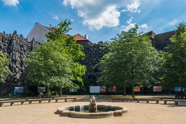 Praga República Checa Junio 2019 Vista Hermosa Gruta Wallenstein Garden — Foto de Stock