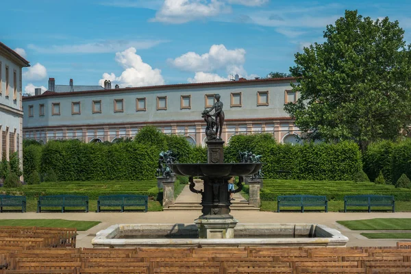 Praga República Checa Junio 2019 Vista Del Hermoso Jardín Wallenstein — Foto de Stock
