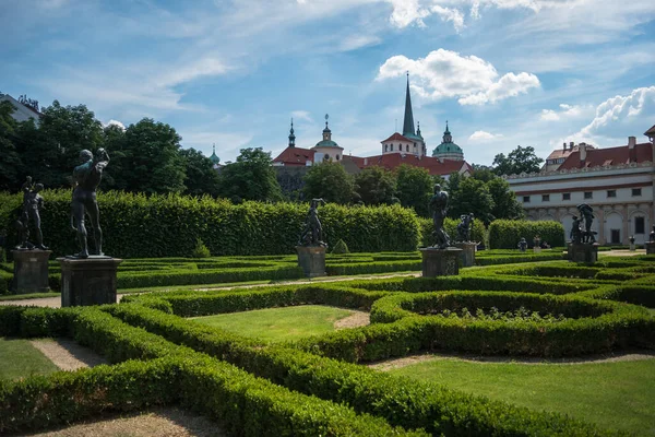 Praga República Checa Junio 2019 Vista Del Hermoso Jardín Wallenstein — Foto de Stock