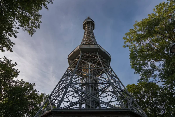 Praga República Checa Junio 2019 Vista Petrin Lookout Tower Petrin Imagen de archivo