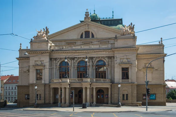 Plzen Czech Republic June 2019 Front View Tyl Theatre Divadlo — Foto de Stock