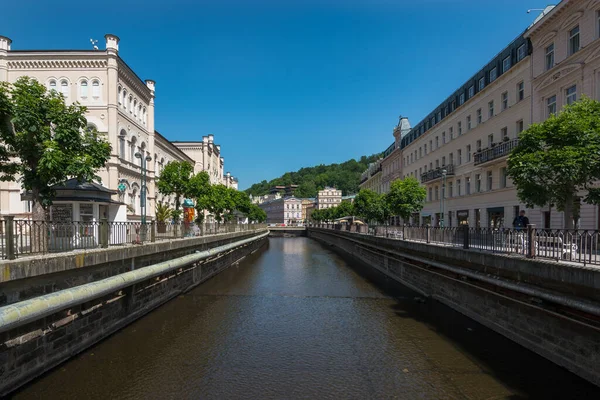Karlovy Vary Czech Republic June 2019 View Some Beautiful Houses — Stockfoto