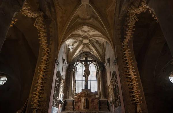 Kutna Hora República Checa Junho 2019 Vista Ossuário Sedlec Kostnice — Fotografia de Stock