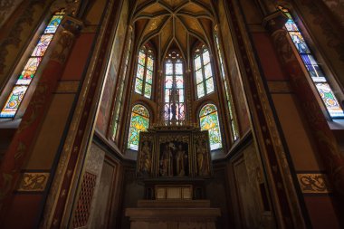 Kutna Hora, Çek Cumhuriyeti, Haziran 2019 - İtalyan sarayındaki güzel bir şapelin manzarası