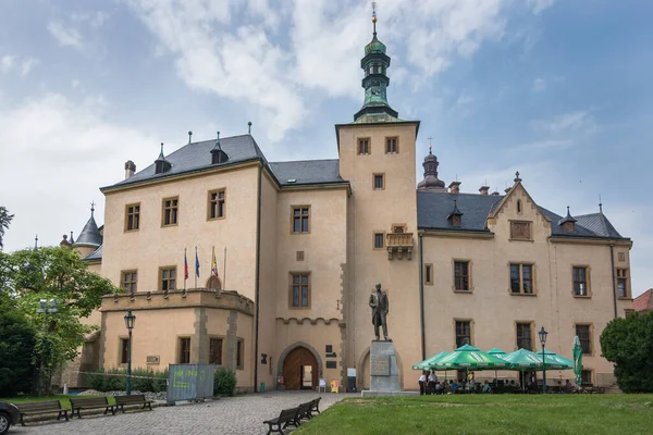 Kutna Hora, Çek Cumhuriyeti, Haziran 2019 - ünlü ve antik İtalyan Sarayı 'nın dış görünüşü 