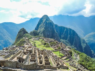 View of Machu Picchu beautiful site by the early morning - Machu Picchu, Peru