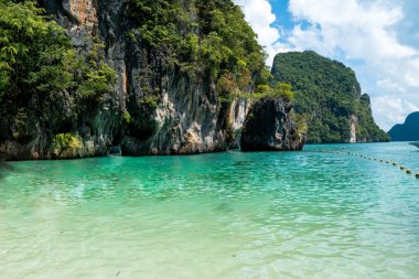 view of a beautiful beach in Hong Island - Ko Hong, Krabi, Thailand