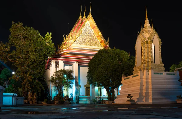 Bangkok Tailandia Vista Nocturna Parte Del Complejo Wat Pho —  Fotos de Stock