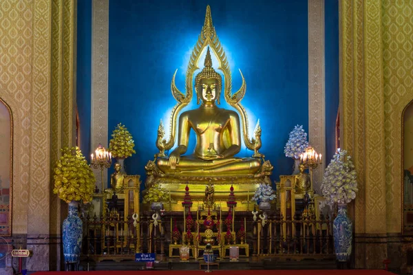 Bangkok Thailand November 2017 View Golden Buddha Statue Wat Benchamabophit — Stock Photo, Image