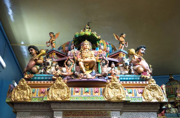 Sri Veeramakaliamman Singapore View Some Beautiful Sculptures Hindu Temple — Stock Photo, Image