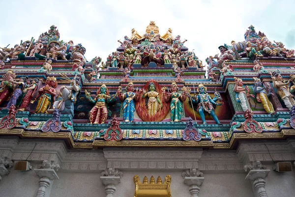 Singapore November 2017 View Some Beautiful Hindu Sculptures Sri Mariamman — 图库照片