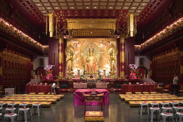 Singapur Noviembre 2017 Vista Uno Los Principales Altares Buddha Tooth —  Fotos de Stock