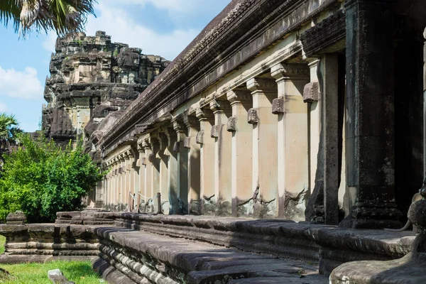 Angkor Wat Siem Reap Cambodia Beautiful View Most Famous Khmer — стоковое фото