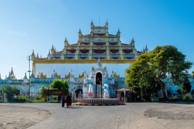 Mandalay, Myanmar, November 2017 - outdoor view of Shwenandaw Monastery