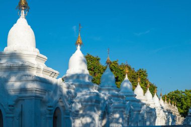 Mandalay, Myanmar - view of Kuthodaw Pagoda, considered the world's largest book