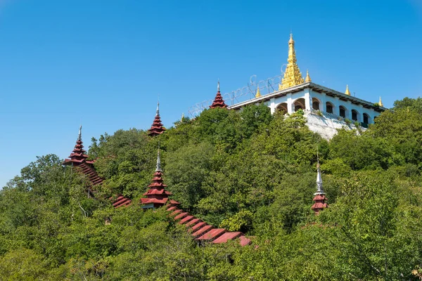 Mandalay Myanmar Outdoor View Temple Pathways Leading Mandalay Hill — Foto Stock