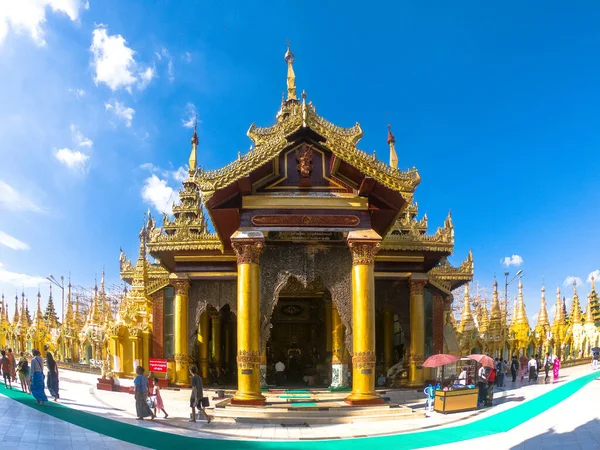 Yangon Myanmar November 2017 View Shwedagon Pagoda —  Fotos de Stock