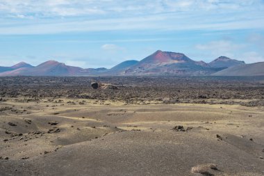 View of Timanfaya National Park - Lanzarote, Canary Islands, Spain