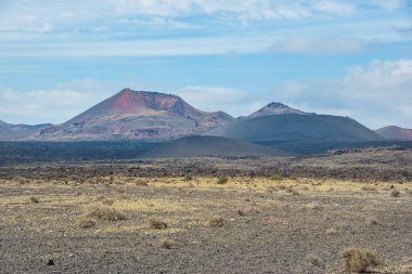View of Timanfaya National Park - Lanzarote, Canary Islands, Spain