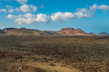 View of Timanfaya National Park - Lanzarote, Canary Islands, Spain