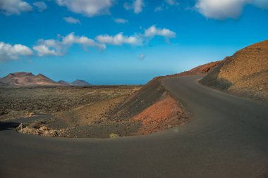 View of Timanfaya National Park - Lanzarote, Canary Islands, Spain