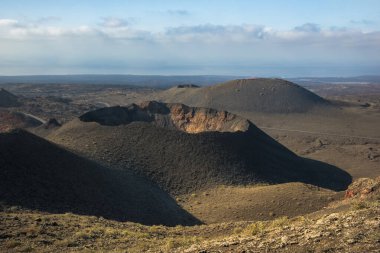 View of Timanfaya National Park - Lanzarote, Canary Islands, Spain