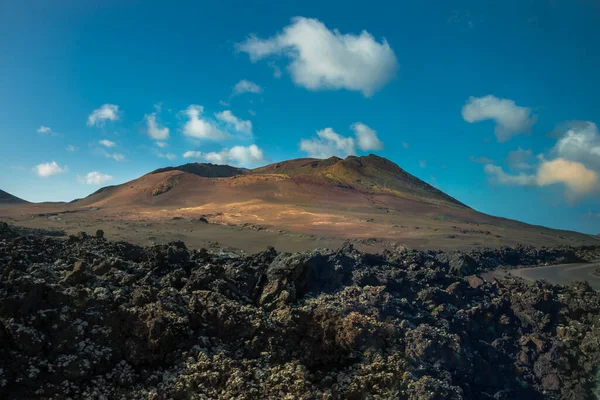 View Timanfaya National Park Lanzarote Canary Islands Spain — Stockfoto