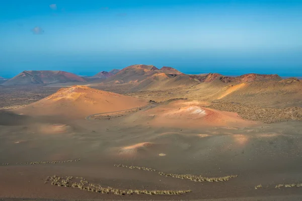 View Timanfaya National Park Lanzarote Canary Islands Spain — Stockfoto