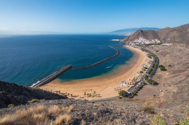 Santa Cruz de Tenerife, Canary Islands, Spain, October 2019 - myself starring a wonderful view of Las Teresitas Beach