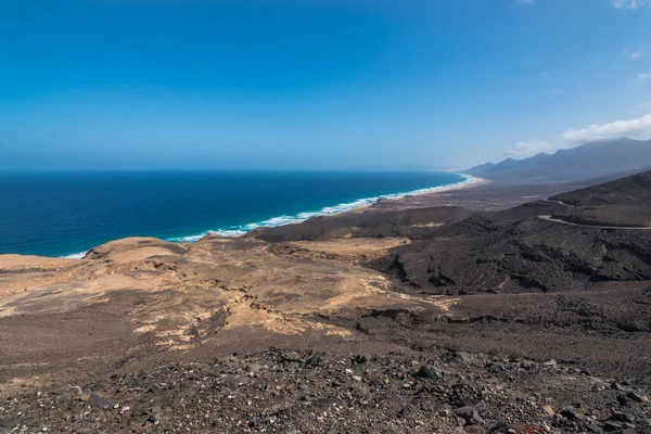 Vista Panorámica Playa Cofete Desde Mirador Cofete Fuerteventura Islas Canarias — Foto de Stock
