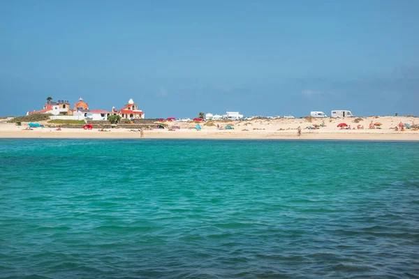 View Beautiful Cotillo Los Lagos Beach Playa Los Lagos Fuerteventura — Stockfoto