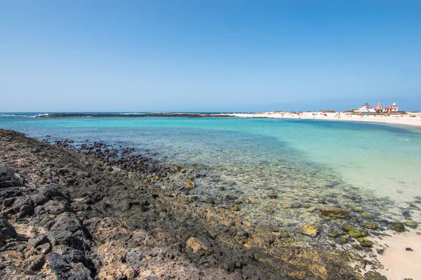 View Beautiful Cotillo Los Lagos Beach Playa Los Lagos Fuerteventura — Stockfoto