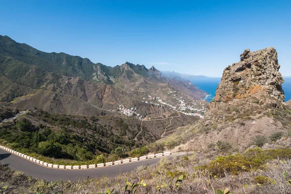 View Beautiful Anaga Mountains Santa Cruz Tenerife Amogoje Viewpoint Mirador — Stockfoto