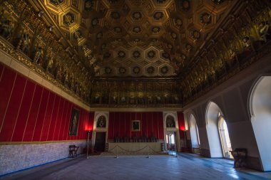 Segovia, Spain, October 2019 - inner view of the Alcazar of Segovia