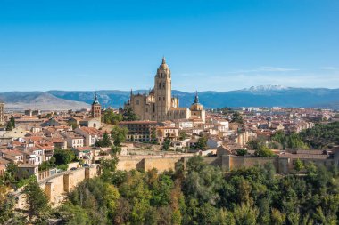 Panoramic view of Segovia - Segovia, Spain