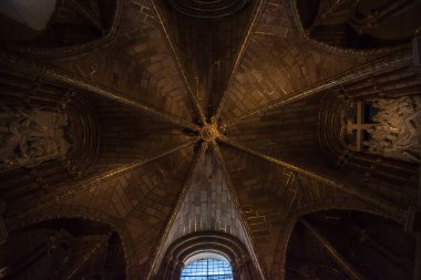 Avila, Spain, October 2019 - inner view of the beautiful Cathedral of Avila