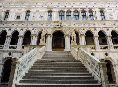Venice, Italy, July 2017 - beautiful view of the Doge's Palace