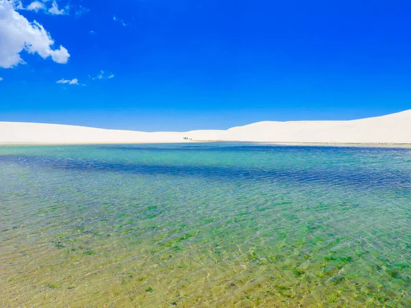 Υπέροχη Θέα Του Εθνικού Πάρκου Lencois Maranhenses Santo Amaro Maranho — Φωτογραφία Αρχείου