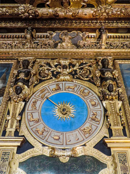 Venice Italy July 2017 View Old Beautiful Clock One Halls — Stock Photo, Image