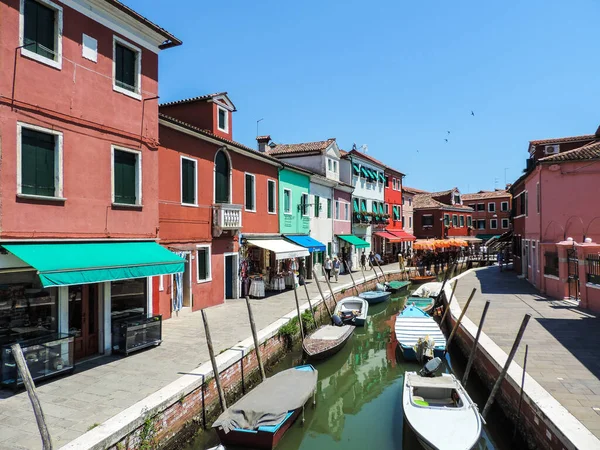 Burano Italy July 2017 Landscape Beautiful Colorful City — Stock fotografie