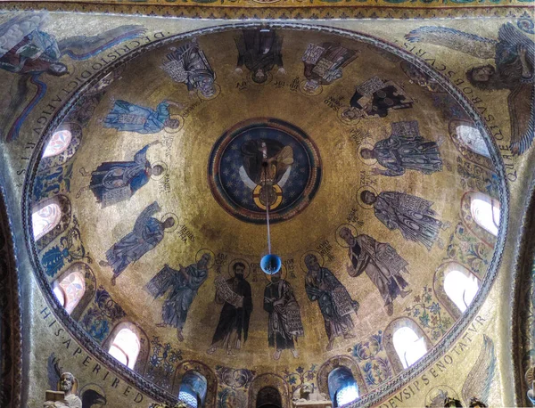 Venice Italy July 2017 View Some Beautiful Byzantine Art Details Imagen de archivo