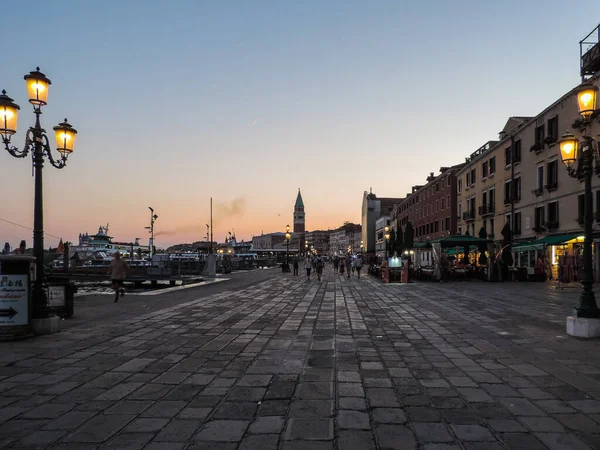 View Venice Sunset Venice Italy — Stockfoto