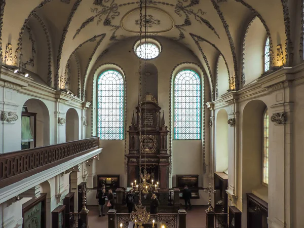 Prague Czech Republic March 2016 Inner View Maisel Synagogue Imagen de archivo