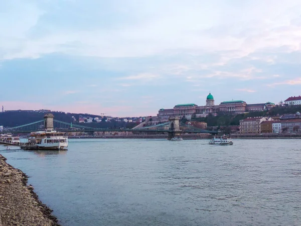 Vew Buda Castle Pest Side Budapest Budapest Hungary — Zdjęcie stockowe