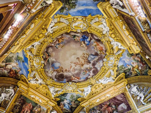 Florence, Italy, June 2017 - beautiful art details at Palazzo Pitti