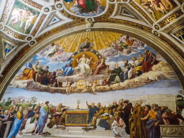 Vatican City, Italy, June 2017 - view of some beautiful art details at the Musei Vaticani