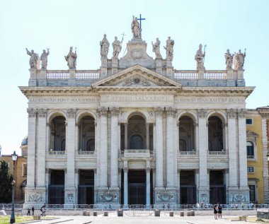 Rome, Italy, June 2017 -  view of the Basilica of San Giovanni in Laterano