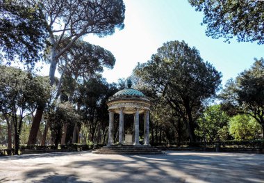 Rome, Italy, June 2017 - view of Tempio di Diana (Temple of Diana) at Villa Borghese